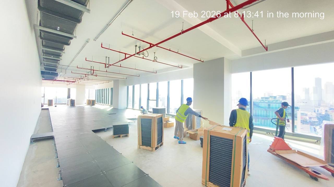 Office building raised floor